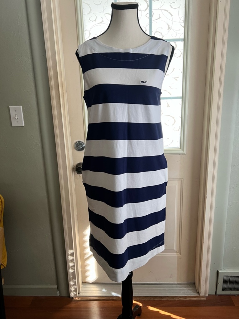 Vineyard Vines for Target sz S striped sleeveless shift dress nautical stripes